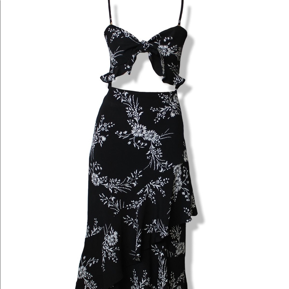 Jet Black Burst Dress